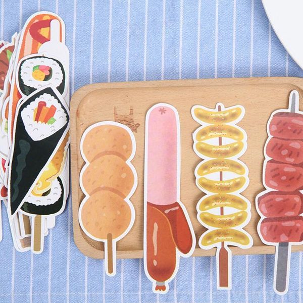 

bookmark 1set(30pcs) delicious skewers simple student supplies film paper