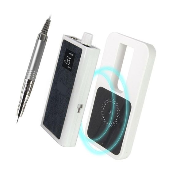 

nail drill & accessories 80w 35000rpm powerful wireless charging electric polisher portable manicure complete equipment