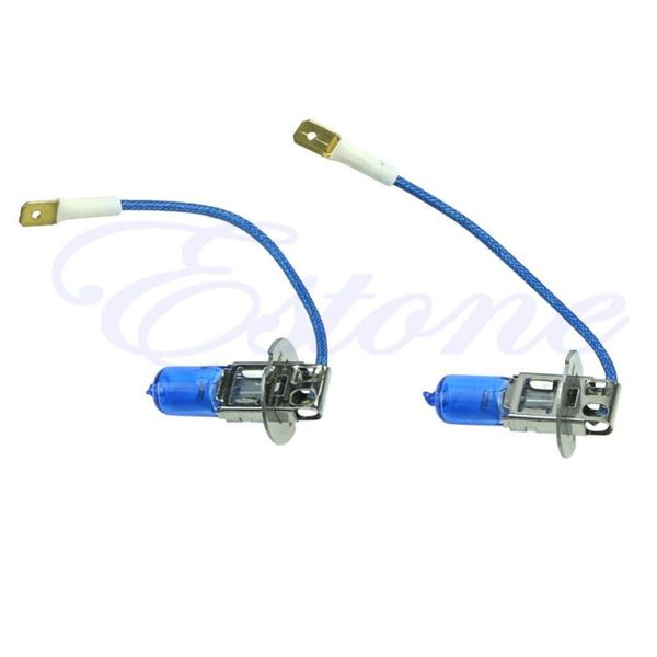 

car headlights 2 pcs 12v h3 55w gas headlight white light lamp bulbs 6000k