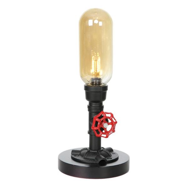 

table lamps retro industrial wind lamp transparent glass led g4 110v 220v eu us plug line 1.8m bedside
