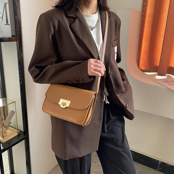 

evening bags texture retro small bag female 2021 style foreign fashion messenger net red square wallet