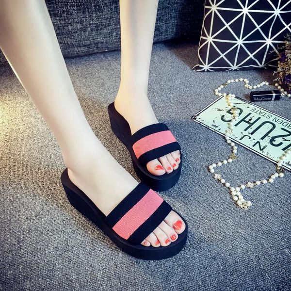 

slippers female summer 2021 indoor fashion non-slip deodorant word drag, Black
