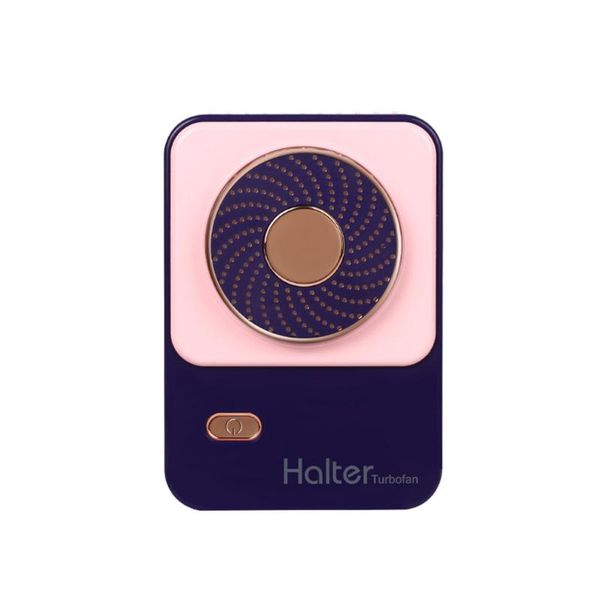

electric fans folding hanging neck fan deskusb mute charging mini blower student travel portable lazy hand-held