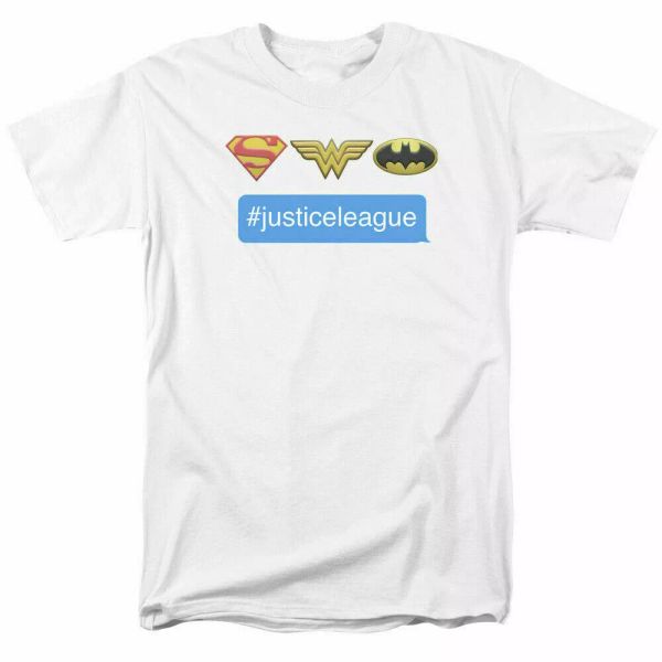 

Justice League #justiceleague T Shirt Licensed Comic Book Tee White, White;black