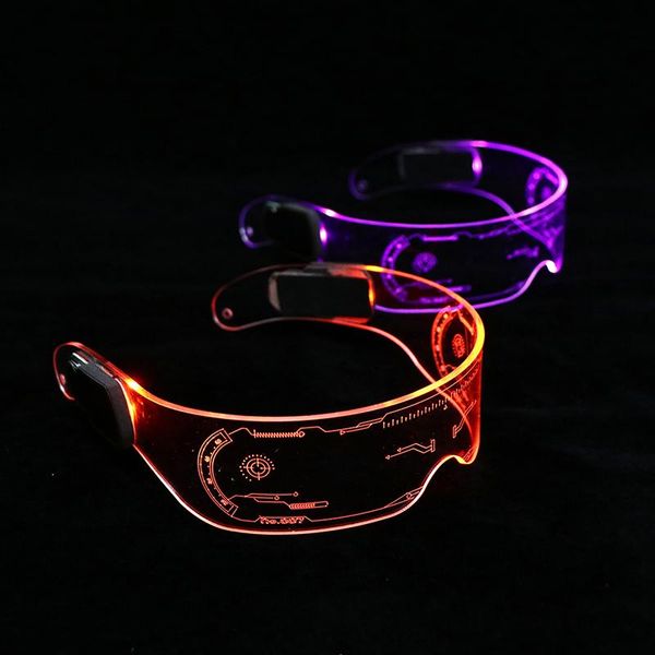 

party decoration led luminous glasses electronic visor prop for festival ktv bar