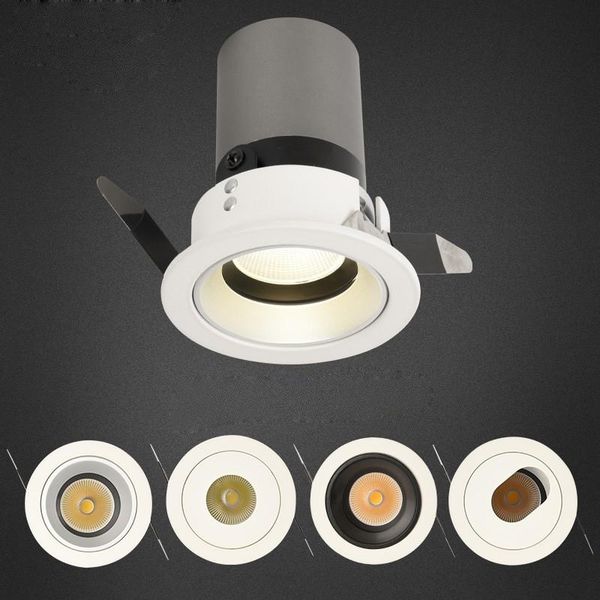 

downlights 10pcs/lot dimmable cob downlight 10w 15w ac85-265v cree wall washer lamp spot lighting for background el clothing store