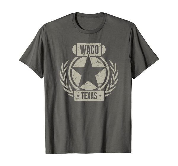 

waco texas t-shirt / waco resident tshirt - retro distressed, White;black