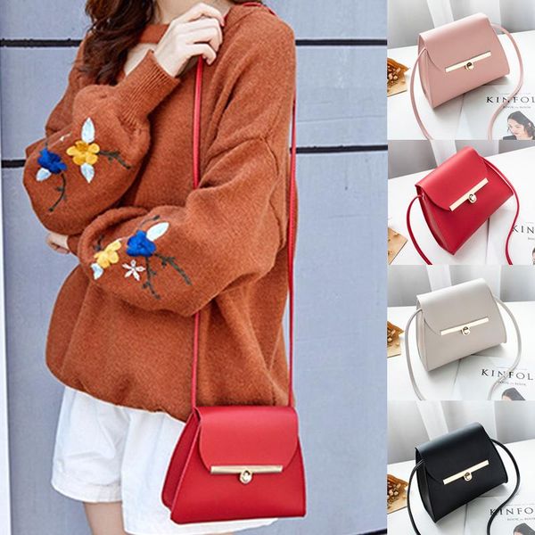 

evening bags ladies handbag pu leather personality small square bag fashion single shoulder diagonal women's