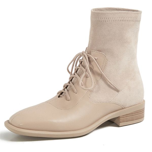 

asumer sell genuine leather + stretch of women in heels down shoes square toe rentals up to boots, Black