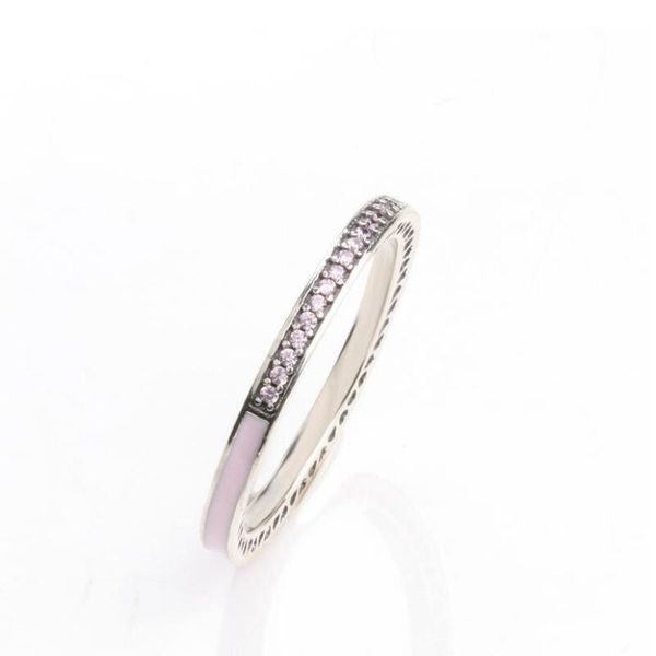

new 925 silver fashion ring diamond crystal wedding rings for pandora sets women jewelry