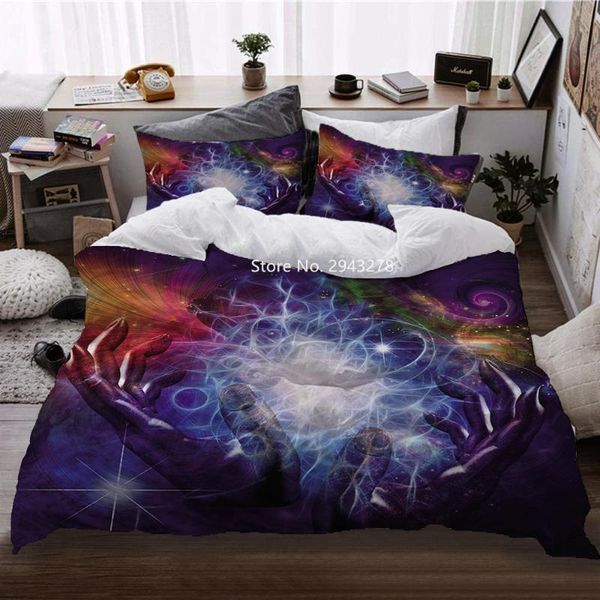 

mysterious starry sky bedding set good-looking comfortable duvet covered pillowcase home spun children bedroom decoration sets