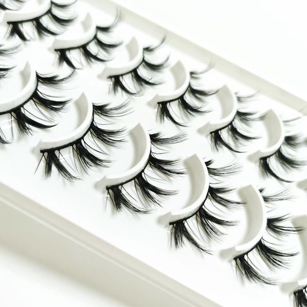 

false eyelashes 10 pairs natural 3d fake lashes makeup kit mink extension maquiagem faux cils