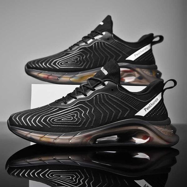 

running shoes men's autumn 2021 new breathable mesh luminous popcorn tide korean fashion leisure running shoes traniers sneakers