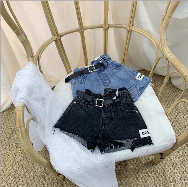 

wholesale girls denim shorts summer fashion 3-9t a856, Black