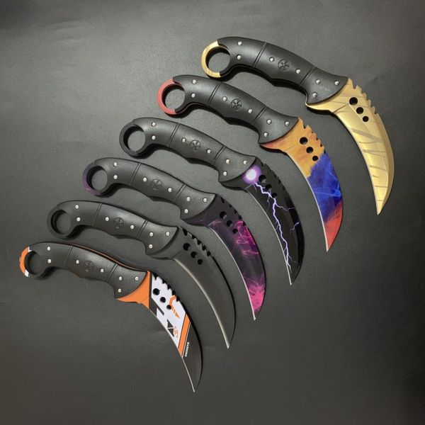 

cs go karambit camping knife fade counter strike back machete tactica knife fixed bade outdoor too
