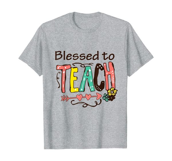 

blessed to teach shirt gift for men women, White;black