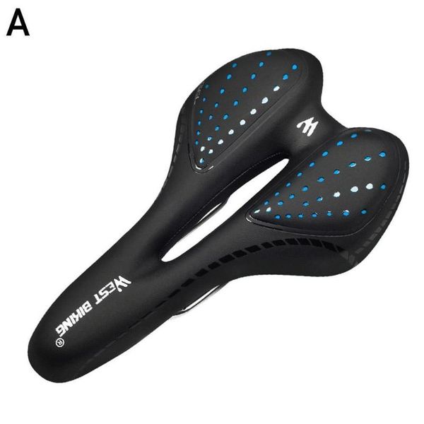 

bike saddles bicycle saddle seat breathable pu leather hollow gel comfortable road mtb cushion shockproof polyuretha o6e5