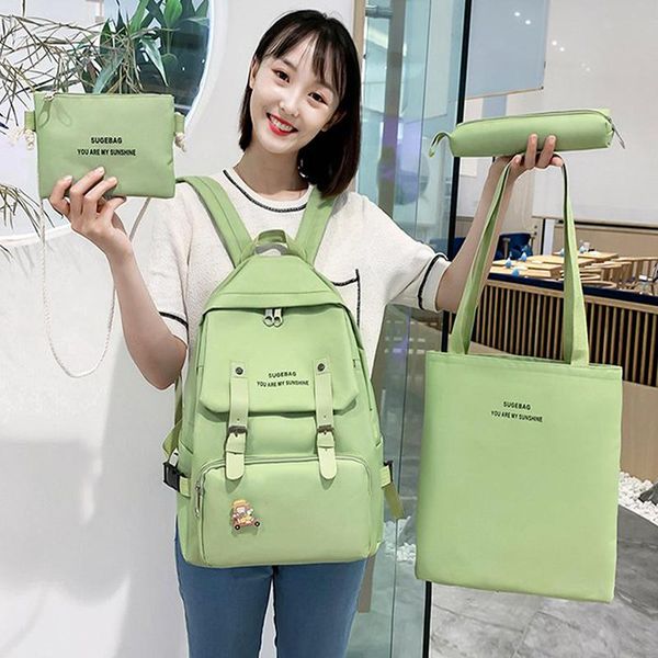 

canvas backpack women shoulder bag anti-theft travel female cute fashion kawaii school bags