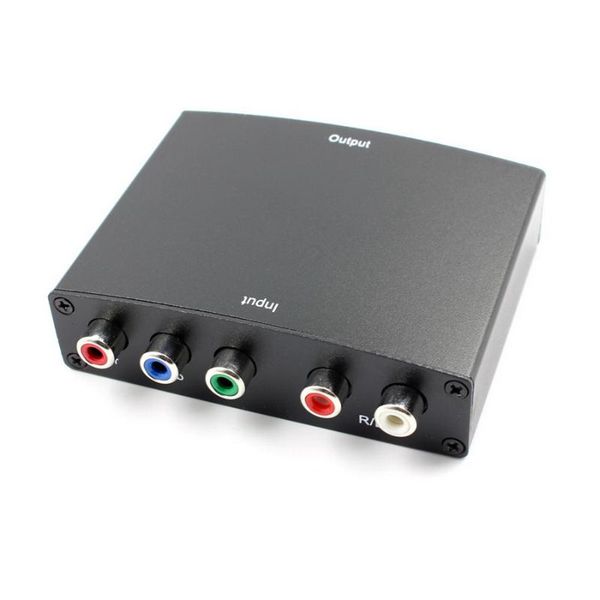 

audio cables & connectors dhl or fedex 20pcs rgb component (ypbpr) video + r/l adapter converter hd tv to 1080p
