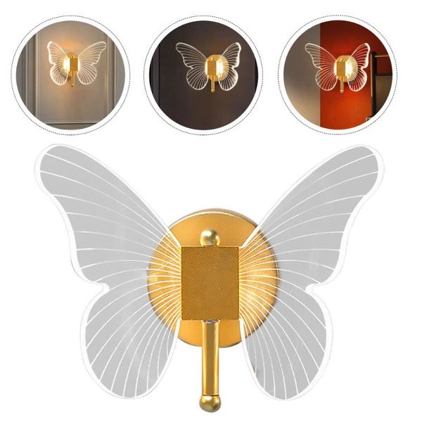 

wall lamp 1pc adornment decorative light bedroom ornament (white)