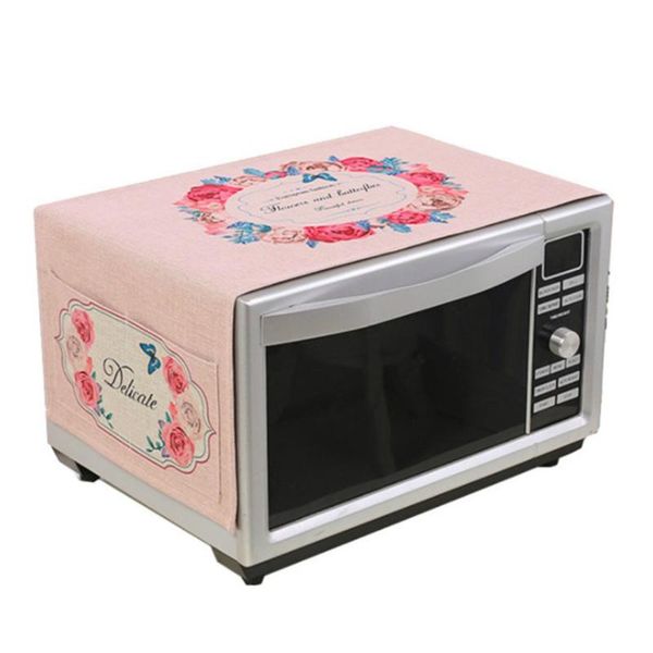 

other household sundries polyester fabric microwave oven cover double pockets dust proof 35 x 95 cm 13 colors available