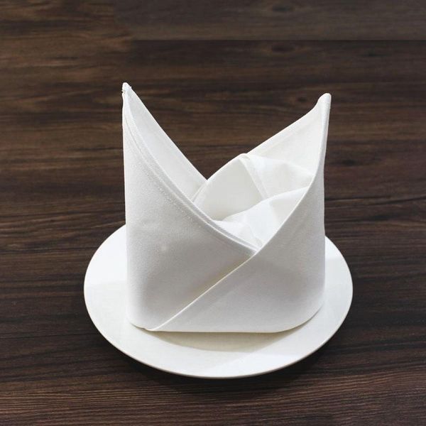

table napkin white cotton cloth napkins for party wedding soft el handkerchief cafe thicken