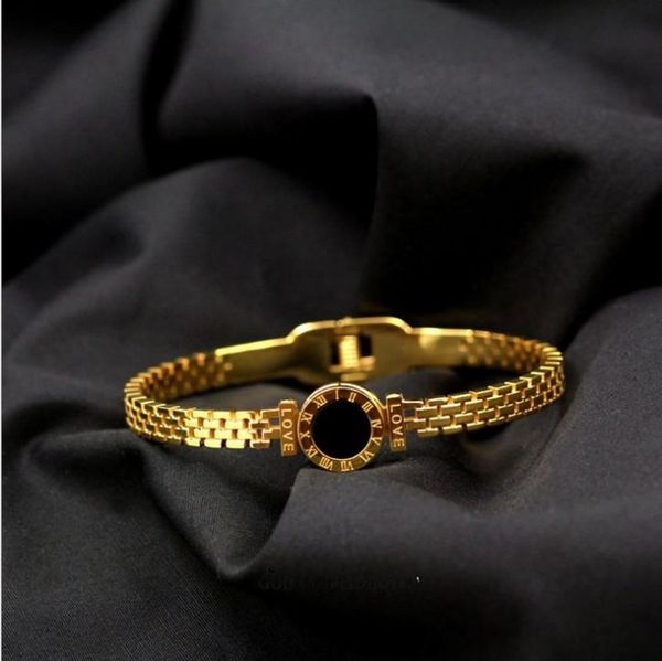 

bangle roman number black resin watch belt bangle&bracelet jewelry