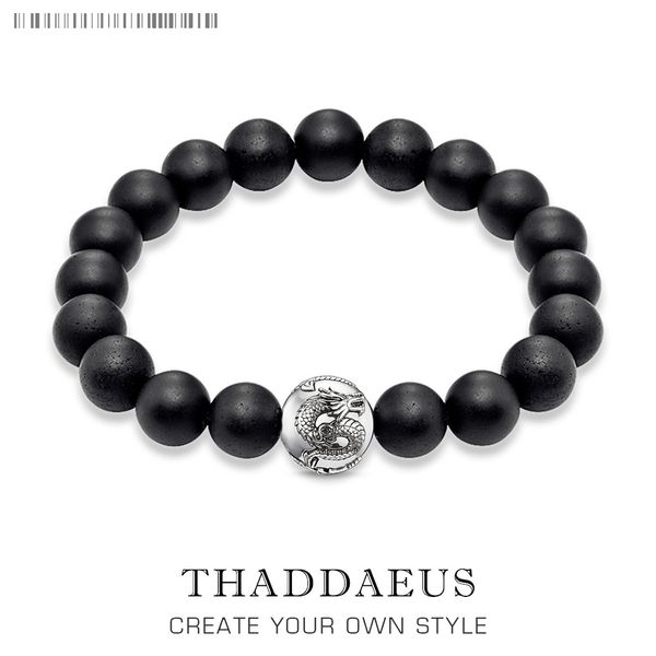 

black onyx and silver dragon karma diy bead bracelets super deals in silvereurope style fashion gift for men, Golden;silver