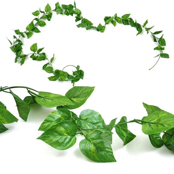 

decorative flowers & wreaths fake groundnut leaves / green artificial ivy garland hanging plant vine , for wedding wall party room