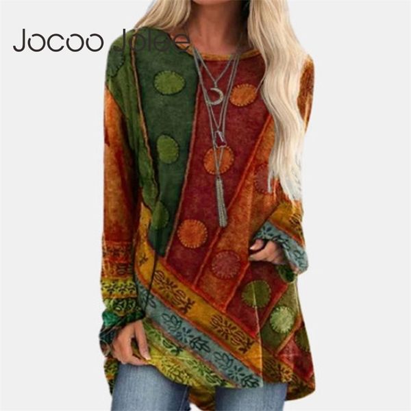 

women vintage y2k long sleeve t casual print o neck loose tee shirt ladies harajuku irregular plus size 210416, White