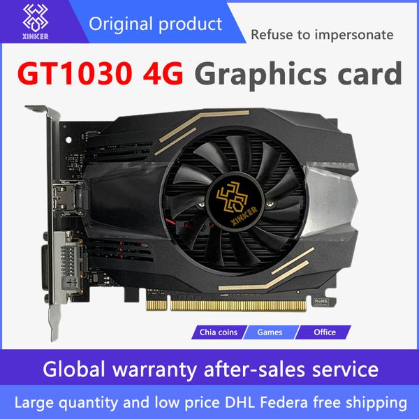 

gtx1030 4g ddr4 full-new large-capacity unique gaming graphics card pubg chicken office deskaudio and video independentchia coin bright card