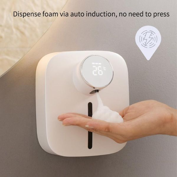 

liquid soap dispenser automatic foam wall mount rechargeable foaming machine bathroom kitchen hand shower dispensing foamer
