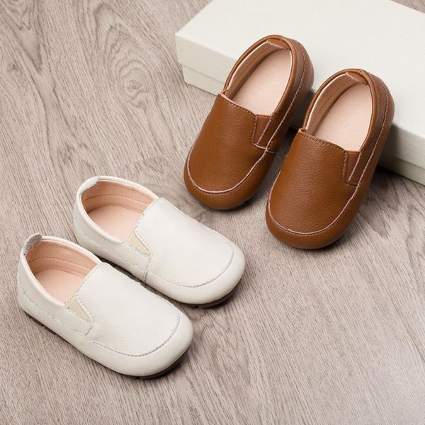 

athletic & outdoor children's bean shoes men's spring and autumn boys' baby soft-soled girls' princess foreign leather, Black