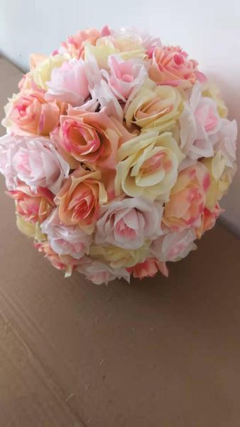 

decorative flowers & wreaths 11.8"(30cm) silk artificial kissing flower ball pendant centerpiece rose fake diy wedding party shop hom d