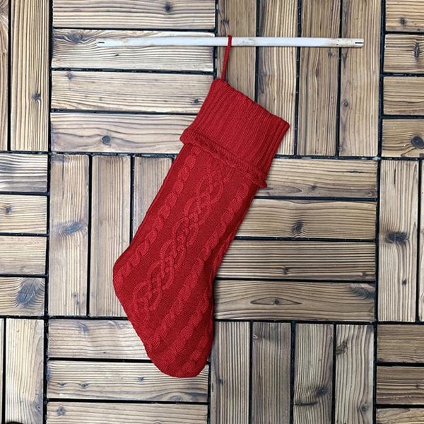 

christmas decorations 3pcs large size knit knitted stocking personalized decoration