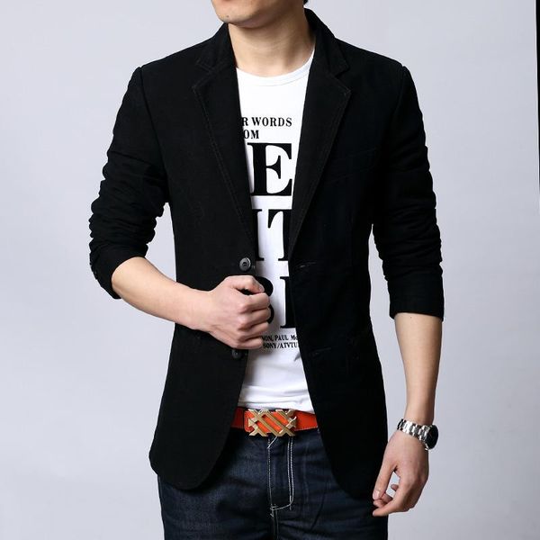 

men's suits & blazers 2021 spring autumn men blazer fashion slim casual for brand mens suit designer jacket outerwear 3 colors, White;black