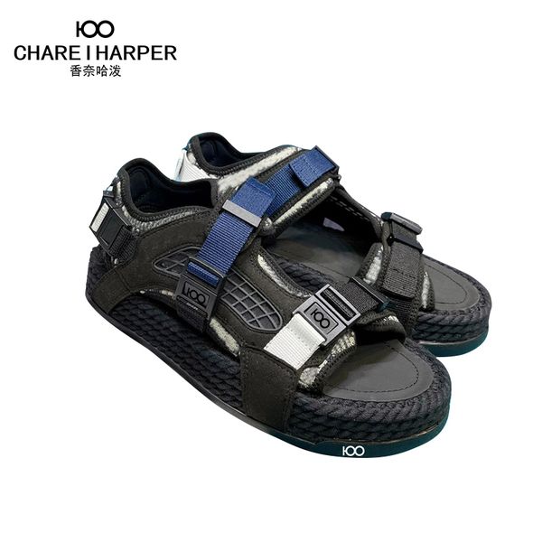 

charei100 sandals women's fashion spring and summer breathable beach shoes men's shoes sport soutdoor leisure, Black