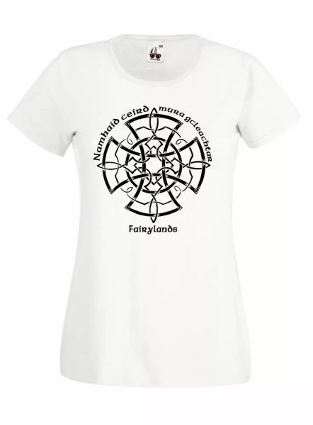 

t-shirt shirt j657 node celtic fairylands fantasy ireland beer folk, White;black