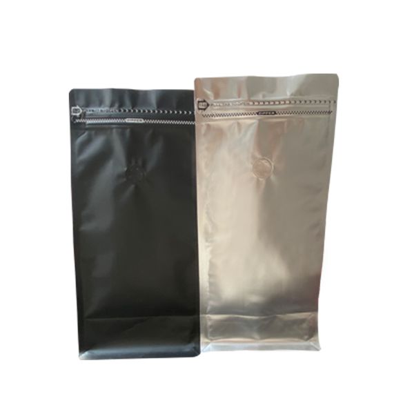 

custom aluminum food grade foil coffee bean packaging bags with valve