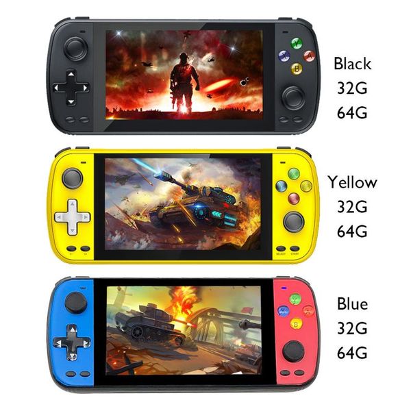 

portable game players handheld console 5.1 inch hd ips screen ps5000 double video gaming player built-in 3000+ classic