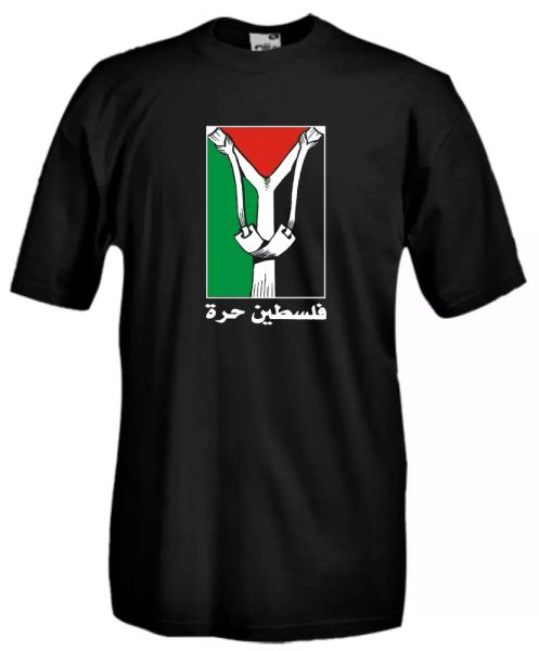 

grid palestine a53 slingsflag intifada flags palestine cotton t-shirt, White;black
