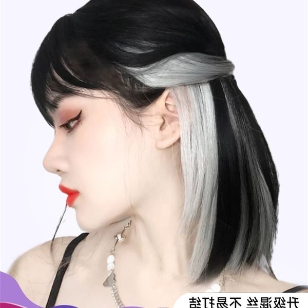 

invisible one piece seamless straight hair connector, Black