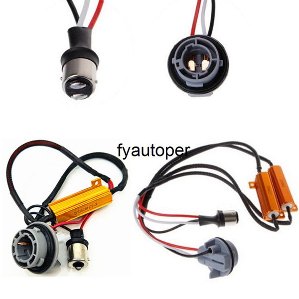 

load resistance led 1157, 1156, bau15s, 50w, can bus adapter, anti flash, turn signal error, eliminator, lamp decoder car