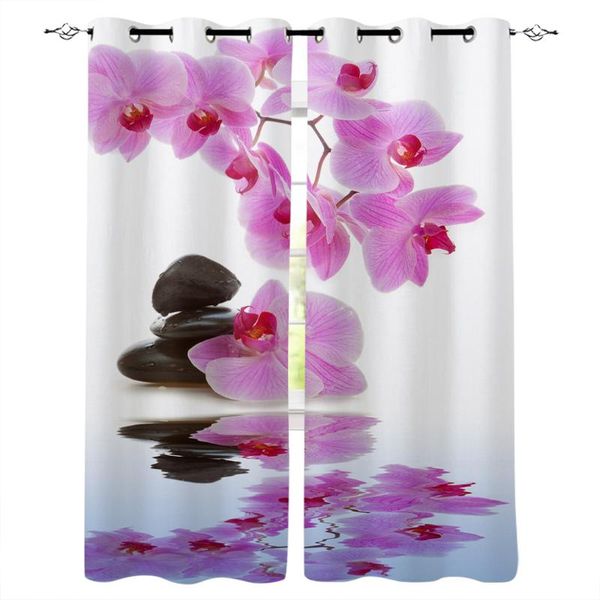 

curtain & drapes flower pink orchid reflection bathroom bedroom floral indoor decor window treatment valances ideas
