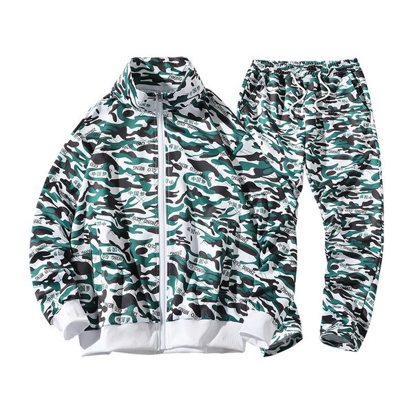 

tracksuits hip hop men's 2 hoodie jacket abz630 pants, Gray