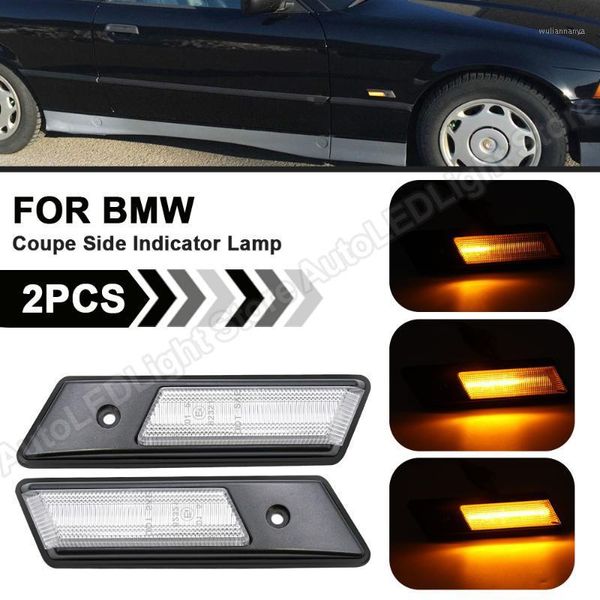 

2pcs dynamic blinker indicator led side marker light turn signal lamp for 3 5 6 7 series e36 e34 e24 e32 flashing light1