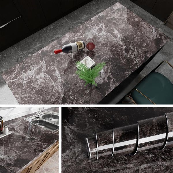 

wall stickers european marble waterproof diy sticker self-adhesive wallpapers kitchen cabinets renovation home decor sticky paper decals
