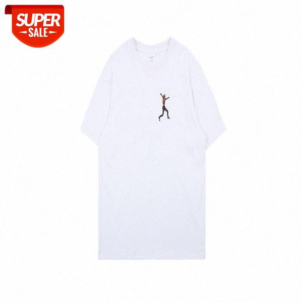 

european and american hipsters short-sleeved t-shirt summer hip-hop men women street abstract character illustration printed letters #pj4q, White;black