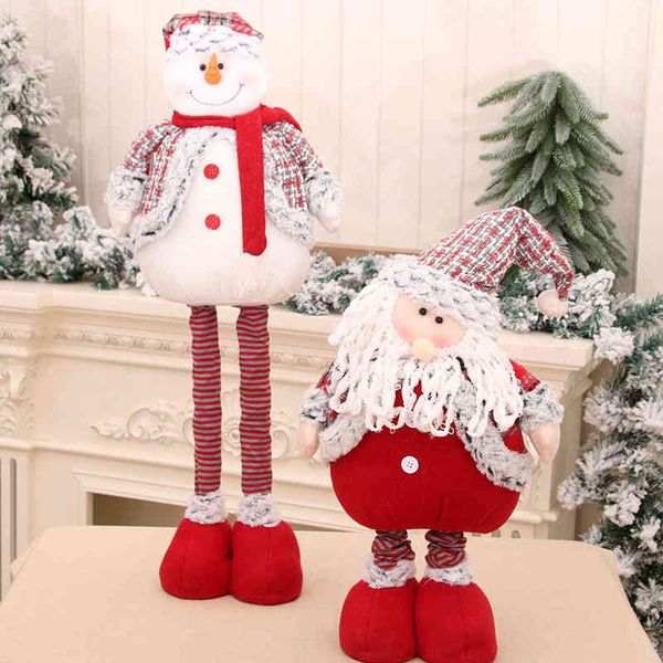 

christmas new large telescopic standing santa doll presents gifts