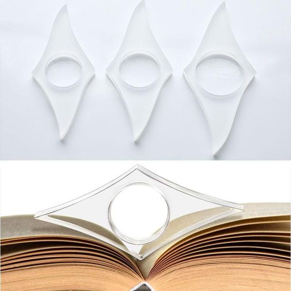 

bookmark multi-function acrylic thumb book support page holder convenient school office supplies